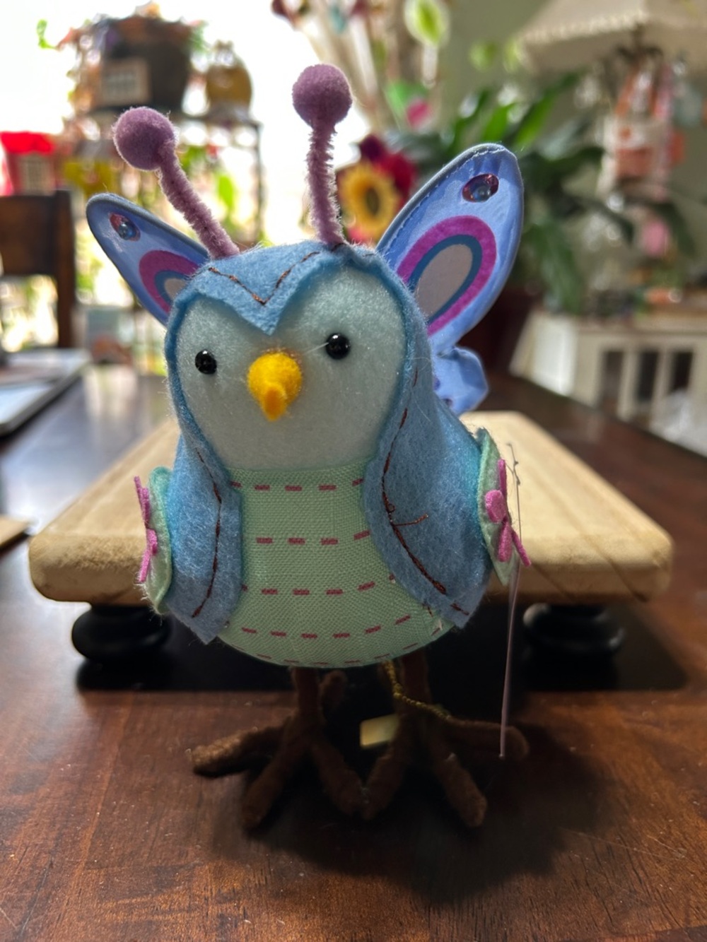 Spritz “Flutter” Felt and Material Bird Figure 2024 NWT